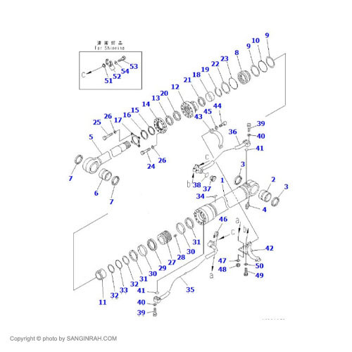 کیت جک بالابر بیل مکانیکی کوماتسو PC400-7
