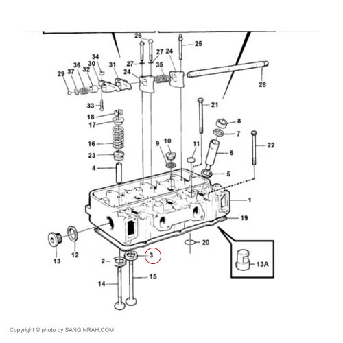 سیت سوپاپ دود لودر ولوو 4400