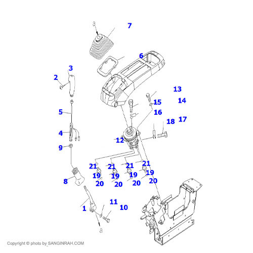لیور بیل مکانیکی کوماتسو PC200-7