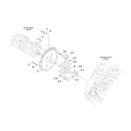پمپ مادر بیل مکانیکی هیوندا R330LC-9S