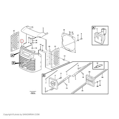 جلو پنجره لودر ولوو L120F