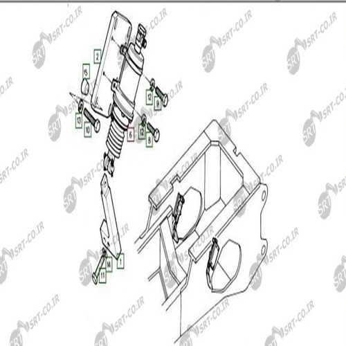 بوستر ترمز بلدوزر هپکو 751