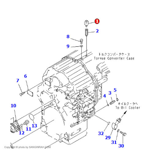 هواکش روغن گیربکس لودر کوماتسو WA 470-3