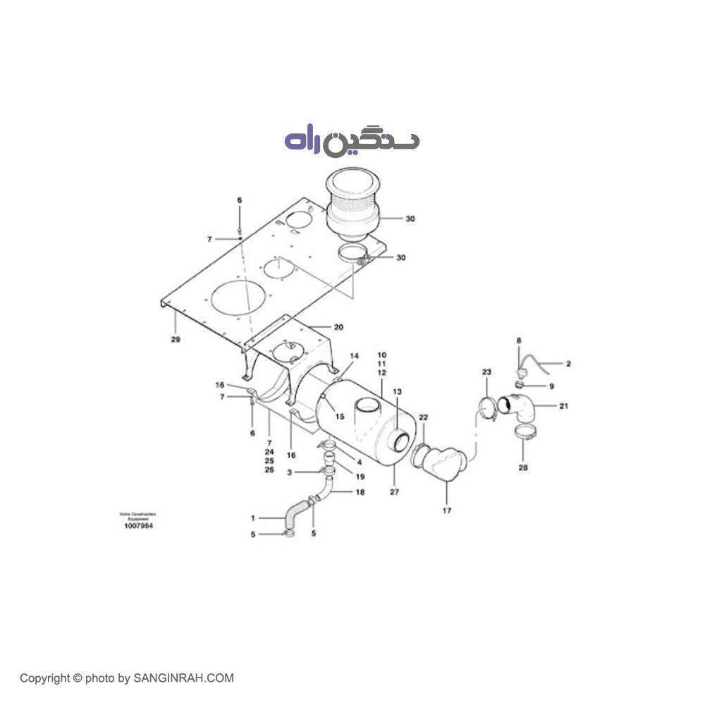 سنسور وکیوم هوا لودر ولوو L120F
