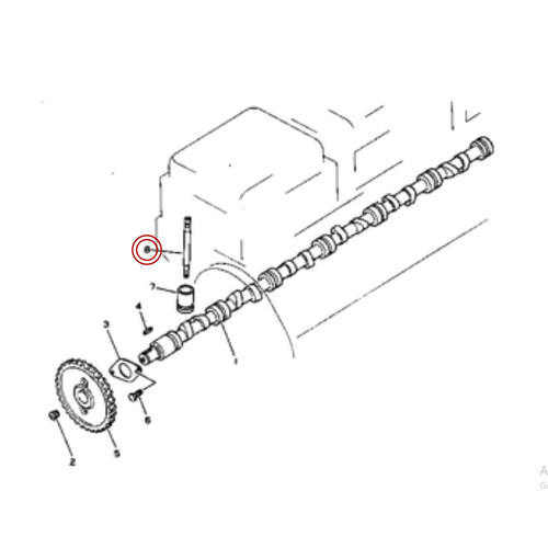 میل تایپیت موتور بلدوزر کوماتسو D 155