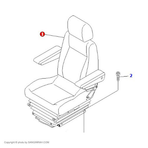 صندلی بیل مکانیکی کوماتسو PC200-7