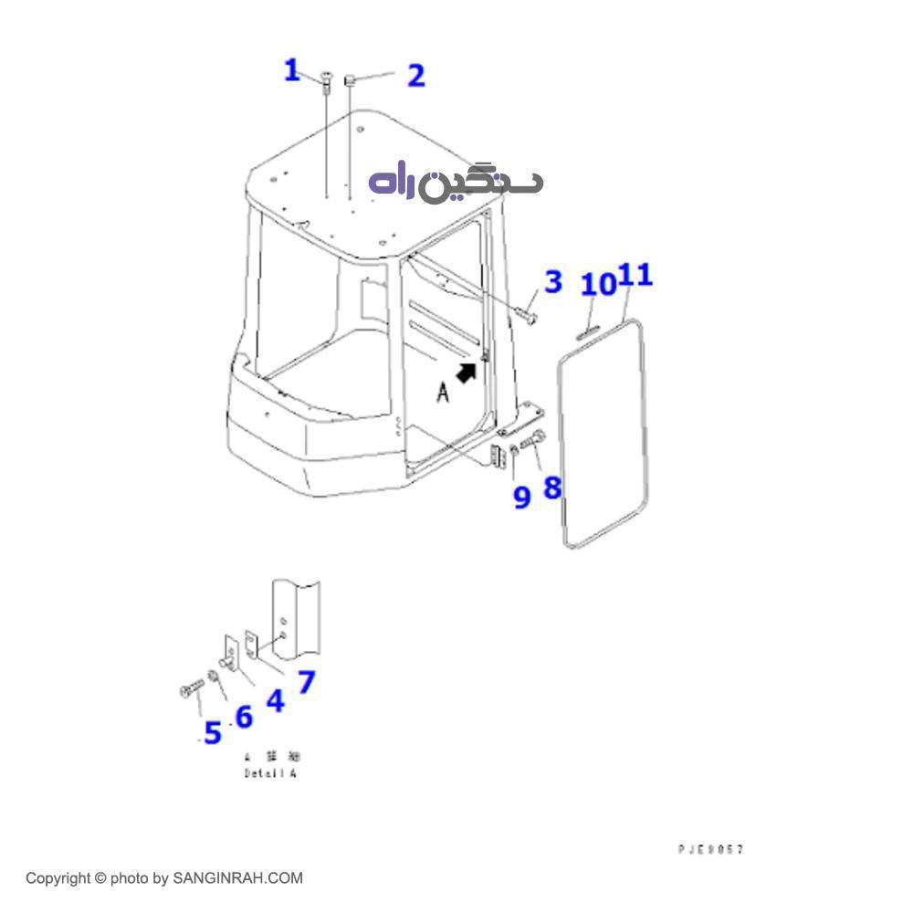 کابین کامل لودر کوماتسو WA 470-3