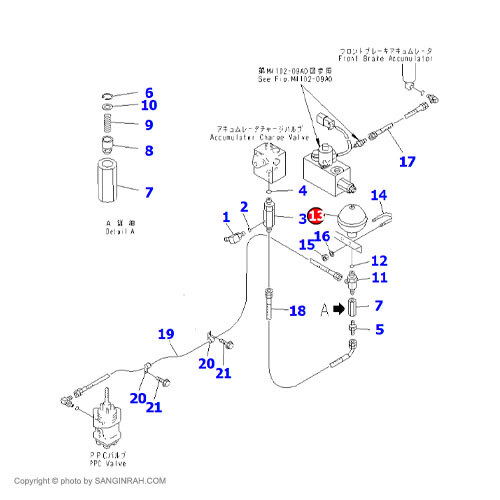 اکومولاتور لودر کوماتسو WA 470-3
