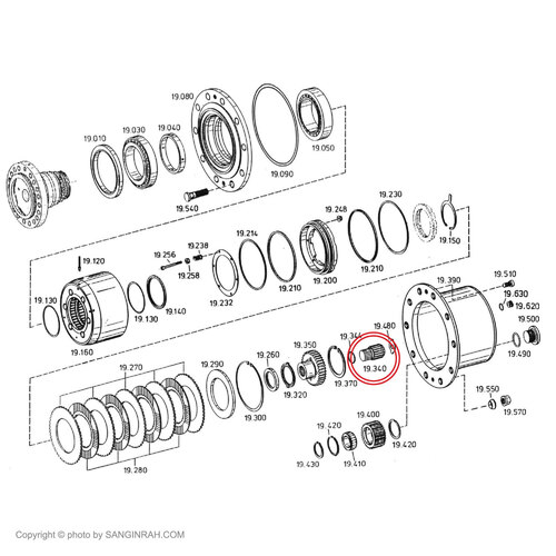 سرپلوس کوتاه چرخ بیل مکانیکی هپکو HE100