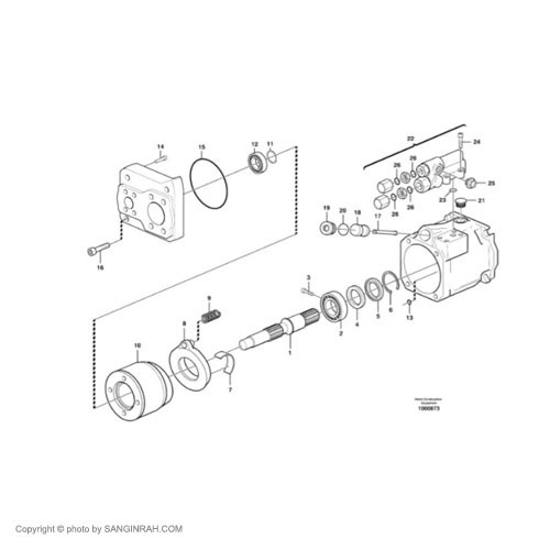 پمپ هیدرولیک لودر ولوو L120E