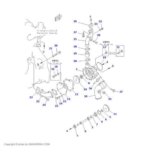 واتر پمپ لودر کوماتسو WA 470-3