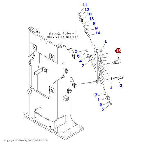 سنسور پرشر سوییچ بیل مکانیکی کوماتسو PC200-7