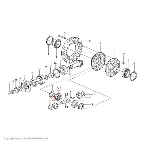 دنده دیشلی فاینال درایو لودر ولوو L90E