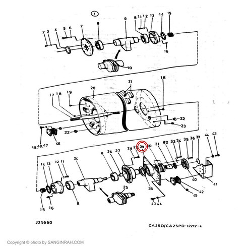 مندل غلتک هپکو CA25
