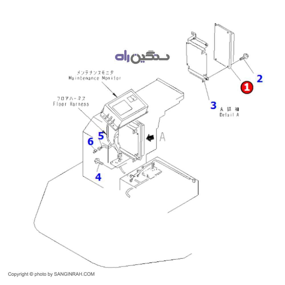 کامپیوتر سیستم تعلیق لودر کوماتسو WA 470-3