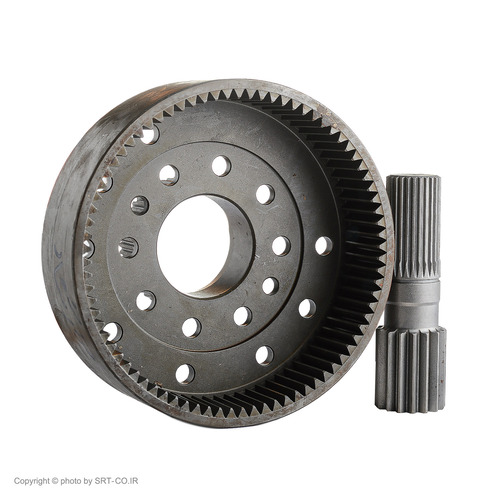 دنده رینگ گیر و پلوس چرخ بیل بکهو هیدرومک 102