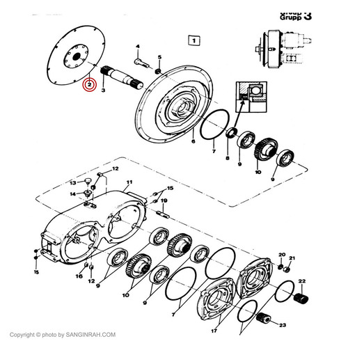 صفحه ضربه گیر پشت موتور غلطک هپکو CA25