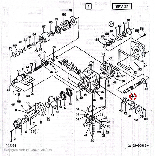 شافت پمپ حرکت غلطک هپکو CA25