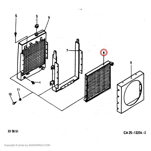 کولر روغن موتور غلطک هپکو CA25