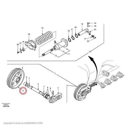 چرخ جلو بیل بیل مکانیکی ولوو EC240