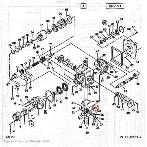 پمپ مادر غلطک هپکو CA25