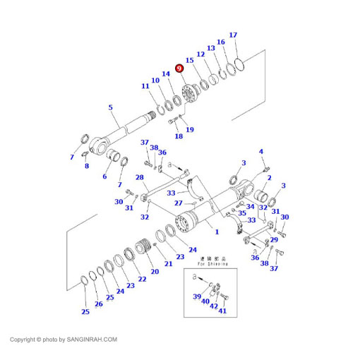 هد جک خالی کن بیل مکانیکی کوماتسو PC400-7