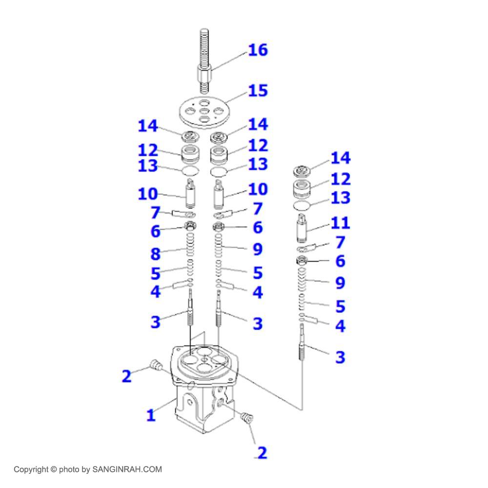 کیت شیر PPC لودر کوماتسو WA 470-3
