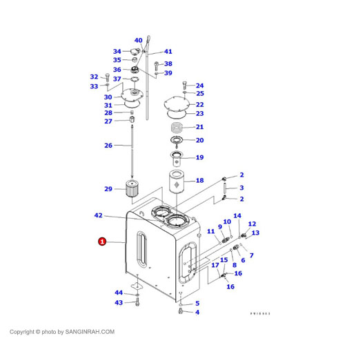 تانک هیدرولیک بیل مکانیکی کوماتسو PC200-7