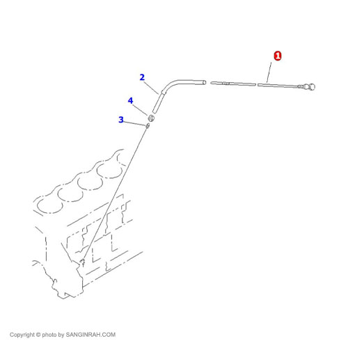 گژ روغن موتور لودر کوماتسو WA 470-3