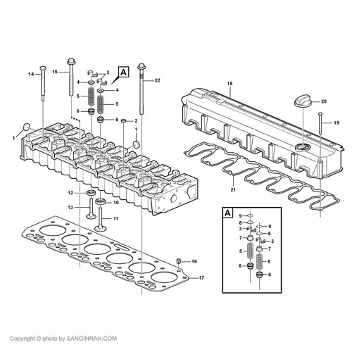 درب سوپاپ بیل مکانیکی ولوو EC 210 BLC