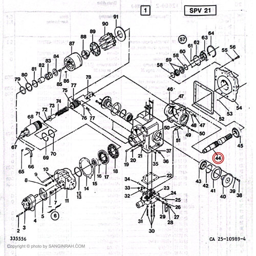 شافت پمپ حرکت غلطک هپکو CA25