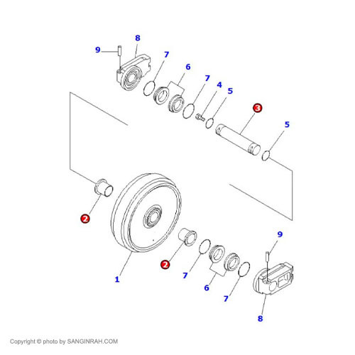بوش و شافت ایدلر بیل مکانیکی کوماتسو PC200-7