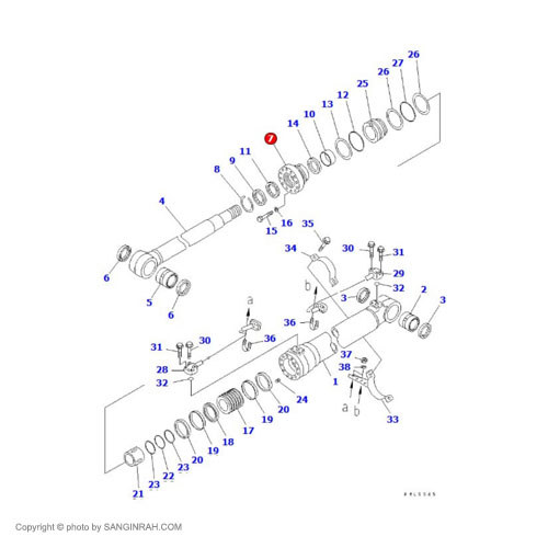 هد جک بالابر بیل مکانیکی کوماتسو PC200-7