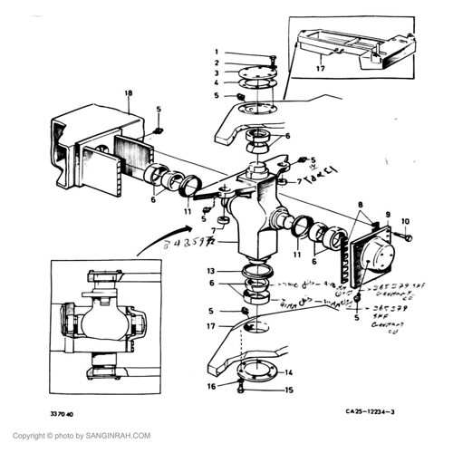 صلیبی کمرشکن غلطک هپکو CA25