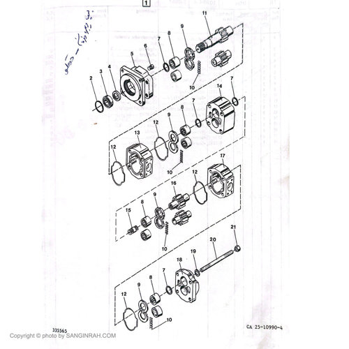 پمپ فرمان ویبره غلطک هپکو CA25