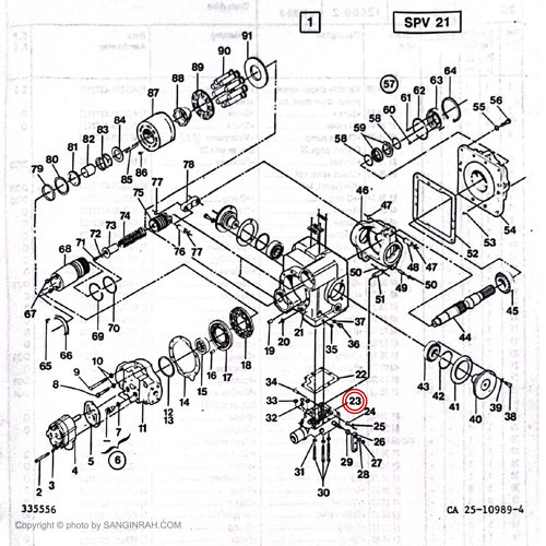 پمپ مادر غلطک هپکو CA25