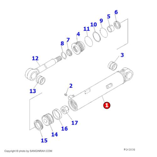 سیلندر جک فرمان لودر کوماتسو WA 470-3