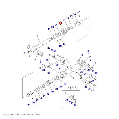 هد جک خالی کن بیل مکانیکی کوماتسو PC400-7