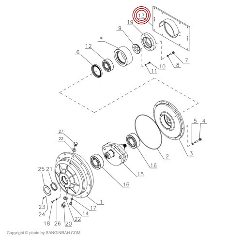 هوزینگ بغل بند درام غلتک هپکو HC100